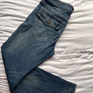 True Religion World Tour Ricky Super T Men's Straight Fit Blue Jeans Size 36